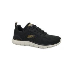 Buty sportowe Sneakersy męskie, Track - Leshur. Czarne buty sportowe casual Skechers, bez wzorów, bez zapięcia. Za 269.99 zł.