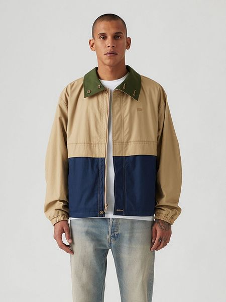 Levi's Kurtka przejściowa w kolorze beżowo-granatowym rozmiar: M. Brązowe kurtki Levi's®, m, bez wzorów, z bawełny, bez kaptura. Za 248.58 zł.