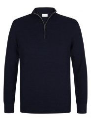 PROFUOMO Sweter w kolorze granatowym rozmiar: XXL. Niebieskie swetry nierozpinane PROFUOMO, xxl, bez wzorów, z bawełny, bez kołnierzyka, bez ramiączek. Za 186.95 zł.
