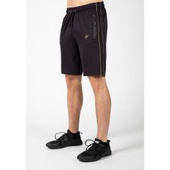 Spodenki fitness męskie Gorilla Wear Wenden Shorts. Czarne krótkie spodenki sportowe GORILLA WEAR, m, bez wzorów, z dresówki. Za 196.10 zł.