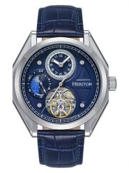 Heritor Zegarek automatyczny "Antoni" w kolorze srebrno-niebieskim rozmiar: onesize. Niebieskie, analogowe zegarki Heritor, ze stali. Za 630.99 zł.