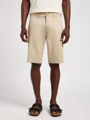 MESKIE SZORTY LEE REGULAR CHINO SHORT STONE 112349200. Szorty Lee, bez wzorów, z materiału. Za 149.99 zł.