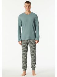 Schiesser Piżama w kolorze turkusowym rozmiar: 48. Niebieskie piżamy Schiesser, bez wzorów, z bawełny, bez ramiączek. Za 130.99 zł.