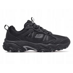 Męskie>buty trekkingowe Męskie Skechers. Czarne trekkingi Skechers, bez wzorów, bez zapięcia. Za 229.99 zł.