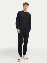 Jack&Jones Piżama Solid 12268536 Czarny Loose Fit. Czarne piżamy Jack&Jones, l, bez wzorów, z syntetyku, bez ramiączek. Za 119.99 zł.
