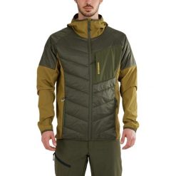 Kurtka softshell męska Fundango Gaara Hybrid. Zielone kurtki Fundango, l, bez wzorów, z elastanu, bez kaptura. Za 459.90 zł.
