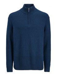 Jack & Jones Sweter Point 12287316 Niebieski Relaxed Fit. Niebieskie swetry rozpinane Jack & Jones, l, bez wzorów, z bawełny, bez kołnierzyka, bez ramiączek. Za 219.99 zł.