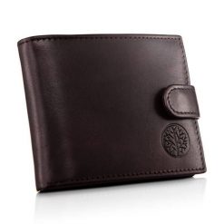 Portfel skórzany BETLEWSKI BPM-NVTC-63 brązowy. Brązowe portfele Betlewski, bez wzorów, ze skóry. Za 159.99 zł.
