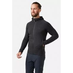 Bluza z kapturem męska Rab Nexus Hoody. Czarne bluzy RAB, m, bez wzorów, z kapturem. Za 314.99 zł.