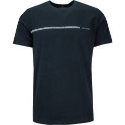 T-shirt Męski z Napisami, Granatowy, z Nadrukiem, Bawełniany, Krótki Rękaw -QUICKSIDE. Niebieskie bluzki z długim rękawem Quickside, l, bez wzorów, z bawełny, bez kołnierzyka, bez ramiączek. Za 75.00 zł.