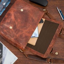 Torba męska skórzana na laptopa ramię komputer duża nubuk brązowa Beltimore N16. Brązowe torby na laptopa . Za 329.90 zł.