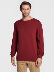 S.Oliver Sweter 2040664 Czerwony Regular Fit. Czerwone swetry rozpinane S.Oliver, l, bez wzorów, z bawełny, bez kołnierzyka, bez ramiączek. Za 69.99 zł.