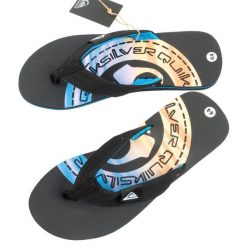 Klapki japonki męskie Quiksilver Molokai lekkie wygodne na plażę r.42. Czarne klapki Quiksilver, z materiału. Za 79.00 zł.
