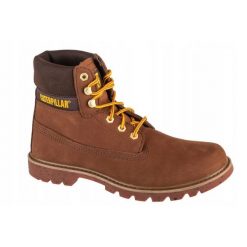 Męskie Buty Do Kostki Colorado Ze Skóry Licowej. Czarne buty turystyczne CATerpillar, bez wzorów, z gumy, bez zapięcia, trekkingowe. Za 744.99 zł.