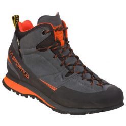 Buty trekkingowe La Sportiva Boulder X GTX Tige Mid. Czarne buty turystyczne La Sportiva, bez wzorów, z gore-texu, przed kolano, bez zapięcia, trekkingowe, gore-tex. Za 978.15 zł.