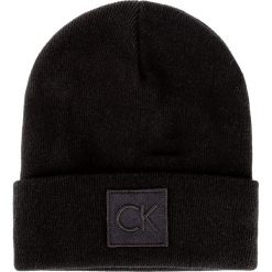 Czapka CALVIN KLEIN - Ck Beanie K50K503209 001. Czarne czapki zimowe marki CALVIN KLEIN, z materiału. W wyprzedaży za 169.00 zł.