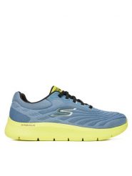 Skechers Sneakersy Go Walk Flex-Brendon 216687/SLT Niebieski. Niebieskie buty sportowe casual Skechers, bez wzorów, z materiału, bez zapięcia. Za 189.99 zł.