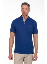 The Time of Bocha Koszulka polo w kolorze niebieskim rozmiar: XXL. Niebieskie koszulki polo The Time of Bocha, xxl, bez wzorów, z bawełny, bez kołnierzyka, bez ramiączek. Za 104.99 zł.