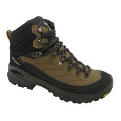 Buty trekkingowe męskie Grisport Marrone Scuro Nabuk. Brązowe buty trekkingowe Grisport, bez wzorów, z gumy, za kostkę, bez zapięcia, trekkingowe. Za 638.00 zł.