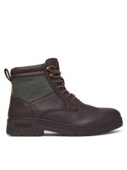Barbour Trzewiki Eslington MFO0853BK91 Brązowy ciemny. Brązowe botki sznurowane Barbour, bez wzorów, ze skóry, bez obcasa, bez zapięcia. Za 1,099.00 zł.