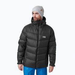 Kurtka puchowa męska Helly Hansen Verglas Icefall Down. Czarne kurtki Helly Hansen, m, bez wzorów, z puchu, bez kaptura. Za 799.99 zł.