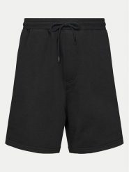 Tommy Jeans Szorty sportowe Flag Beach DM0DM21931 Czarny Regular Fit. Czarne krótkie spodenki sportowe Tommy Jeans, m, bez wzorów, z bawełny. Za 169.99 zł.