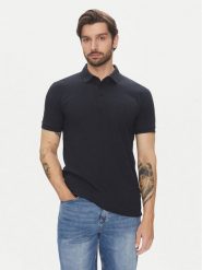 Lindbergh Polo 30-404020 Granatowy Relaxed Fit. Niebieskie koszulki polo Lindbergh, m, bez wzorów, z bawełny, bez kołnierzyka, bez ramiączek. Za 169.99 zł.