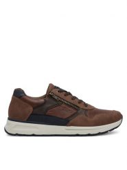 Rieker Sneakersy B0701-24 Brązowy. Brązowe buty sportowe casual Rieker, bez wzorów, ze skóry, bez zapięcia. Za 439.99 zł.