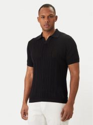 KARL LAGERFELD Polo 655016 562304 Czarny Regular Fit. Czarne koszulki polo KARL LAGERFELD, m, bez wzorów, z bawełny, bez kołnierzyka, bez ramiączek. Za 669.99 zł.