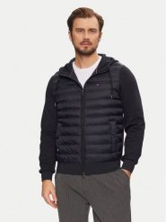 Tommy Hilfiger Kurtka przejściowa MW0MW39007 Granatowy Regular Fit. Niebieskie kurtki Tommy Hilfiger, l, bez wzorów, z bawełny, bez kaptura. Za 599.99 zł.