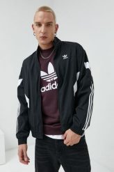 Adidas Originals kurtka męska kolor czarny przejściowa oversize. Czarne kurtki adidas Originals, l, bez wzorów, z materiału, bez kaptura. W wyprzedaży za 214.99 zł.