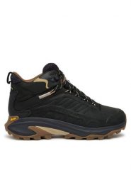 Merrell Trekkingi Moab Speed 2 Leather MID Waterproof J037777 Czarny. Czarne trekkingi Merrell, bez wzorów, z materiału, bez zapięcia. Za 849.99 zł.