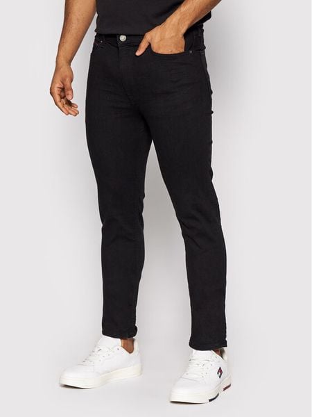 Tommy Jeans Jeansy Simon DM0DM09558 Czarny Skinny Fit. Czarne jeansy Tommy Jeans, m. Za 309.99 zł.