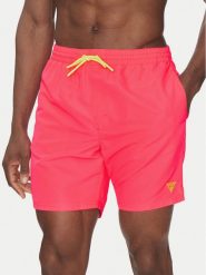Guess Szorty kąpielowe F4GT03 WG282 Różowy Regular Fit. Czerwone kąpielówki Guess, m, z aplikacjami, z syntetyku. Za 179.99 zł.