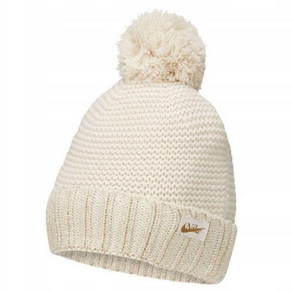 Czapka Zimowa Nike Cuffed Z Pomponem. Brązowe czapki zimowe Nike, bez wzorów. Za 65.10 zł.