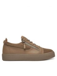 GIUSEPPE ZANOTTI Sneakersy RU40037/003 Brązowy. Brązowe buty sportowe casual Giuseppe Zanotti, bez wzorów, ze skóry, bez zapięcia. Za 2,229.00 zł.