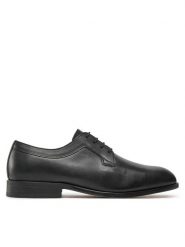 Boss Półbuty Limber 50536152 Czarny. Czarne eleganckie półbuty Boss, bez wzorów, ze skóry, bez obcasa, bez zapięcia. Za 649.99 zł.
