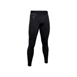 Legginsy Under Armour RUSH. Czarne legginsy długie sportowe Under Armour, s, bez wzorów, z materiału, na fitness i siłownię. Za 282.75 zł.