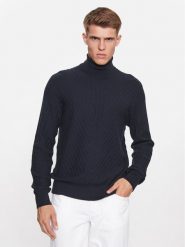 Armani Exchange Golf 6RZM2J ZM3FZ 1510 Granatowy Regular Fit. Niebieskie golfy Armani Exchange, m, bez wzorów, z bawełny, bez kołnierzyka, bez ramiączek. Za 749.99 zł.