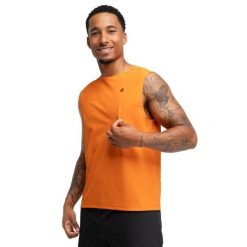 Męska koszulka tank top do biegania w terenie Trekking Siroko Apex Orange. Brązowe bezrękawniki SIROKO, m, bez wzorów, z materiału, bez kołnierzyka, bez ramiączek. Za 126.00 zł.