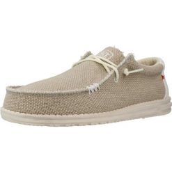 Buty HEY DUDE WALLY BRAIDED Beżowy. Brązowe buty turystyczne PRO BRANDS, bez wzorów, z tkaniny, bez zapięcia, trekkingowe. Za 299.15 zł.