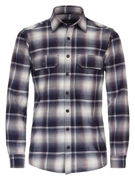 CASAMODA Koszula - Casual fit - w kolorze granatowym rozmiar: 4XL. Niebieskie koszule CASAMODA, xl, bez wzorów, z bawełny, bez kołnierzyka, bez ramiączek. Za 114.71 zł.