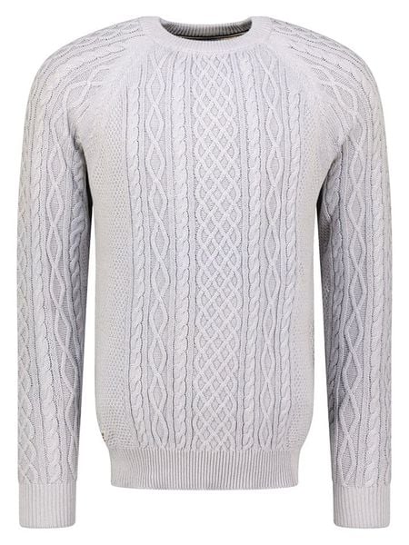 Geographical Norway Sweter "Fresh" w kolorze jasnoszarym rozmiar: 3XL. Szare swetry nierozpinane Geographical Norway, xl, bez wzorów, z bawełny, bez kołnierzyka, bez ramiączek. Za 134.95 zł.
