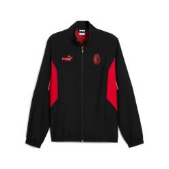 Kurtka z dresu Milan AC Archive 2024/25. Czarne kurtki Puma, s, z aplikacjami, z dresówki, bez kaptura. Za 286.40 zł.