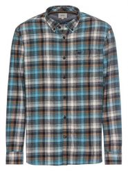 Camel Active Koszula w kolorze niebiesko-zielonym rozmiar: XL. Niebieskie koszule Camel Active, xl, bez wzorów, z bawełny, bez kołnierzyka, bez ramiączek. Za 130.81 zł.