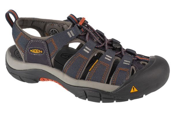 Buty trekkingowe męskie Keen Newport H2. Niebieskie buty turystyczne Keen, bez wzorów, z materiału, bez zapięcia, trekkingowe. Za 758.00 zł.