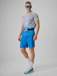 4F Spodenki do biegania szybkoschnące męskie - niebieskie L. Niebieskie szorty 4F, l, bez wzorów, z materiału. Za 169.99 zł.