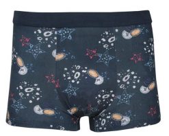 Bokserki Obcisłe, Granatowe w Gwiazdki, Bawełniane, Majtki z Elastanem -ALTIES. Niebieskie bokserki Alties, m, bez wzorów, z bawełny. Za 35.00 zł.