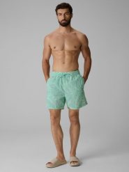 4F Spodenki plażowe boardshorty męskie - zielone S. Zielone szorty 4F, m, bez wzorów, wakacyjne. Za 149.99 zł.