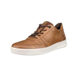 Buty do chodzenia męskie Ecco Byway Oxford. Brązowe buty sportowe casual ecco, bez wzorów, z materiału, bez zapięcia. Za 697.00 zł.